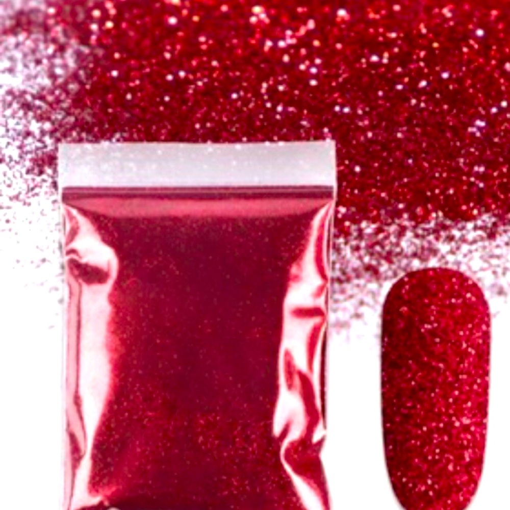 Red sugar glitter